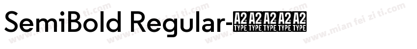 SemiBold Regular字体转换